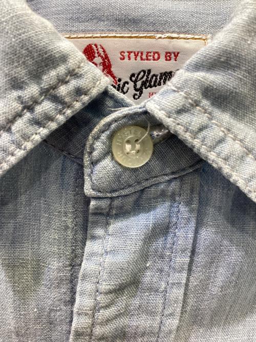 Hysteric Glamour（ヒステリックグラマー）Hysteric Glamour (ヒステリックグラマー) 長袖シャツ スカイブルー サイズ:Sの古着・服飾アイテム