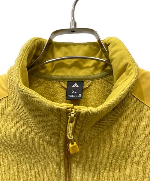 mont-bell（モンベル）mont-bell (モンベル) クリマプラス ニットジャケット イエロー サイズ:XLの古着・服飾アイテム