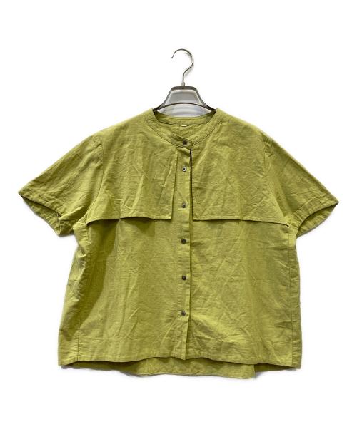 kelen（ケレン）kelen (ケレン) リネンブラウス 黄緑 サイズ:FREEの古着・服飾アイテム