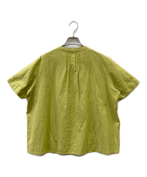 kelen（ケレン）kelen (ケレン) リネンブラウス 黄緑 サイズ:FREEの古着・服飾アイテム