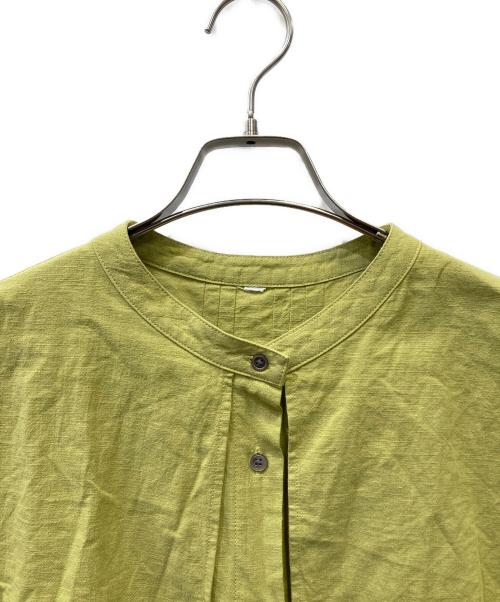 kelen（ケレン）kelen (ケレン) リネンブラウス 黄緑 サイズ:FREEの古着・服飾アイテム