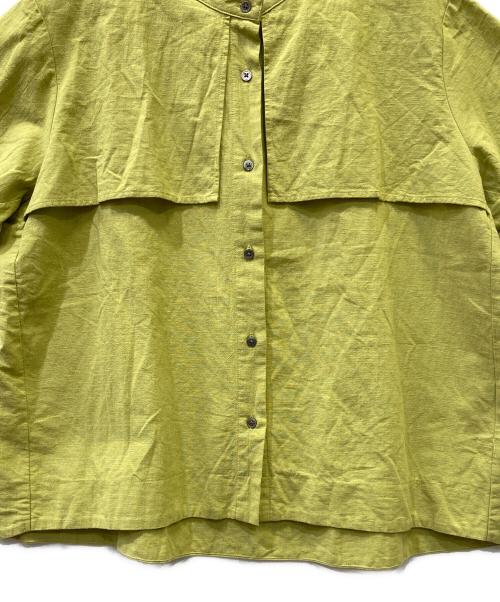 kelen（ケレン）kelen (ケレン) リネンブラウス 黄緑 サイズ:FREEの古着・服飾アイテム