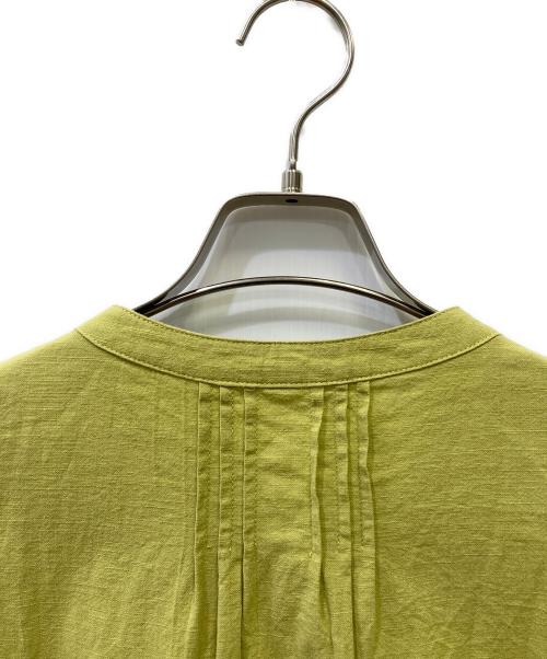 kelen（ケレン）kelen (ケレン) リネンブラウス 黄緑 サイズ:FREEの古着・服飾アイテム