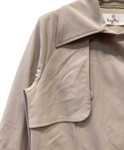 kay me（ケイミー）kay me (ケイミー) トレンチコート ピンク サイズ:7の古着・服飾アイテム