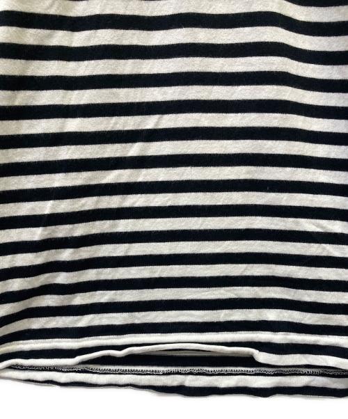 PLAY COMME des GARCONS（プレイコムデギャルソン）PLAY COMME des GARCONS (プレイコムデギャルソン) 長袖カットソー ブラック×ホワイト サイズ:Ｌの古着・服飾アイテム