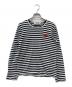 PLAY COMME des GARCONS（プレイコムデギャルソン）の古着「長袖カットソー」｜ブラック×ホワイト