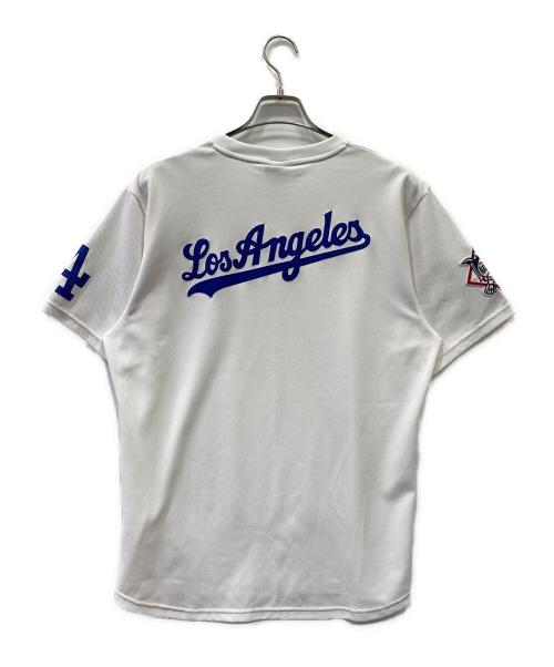 F.C.Real Bristol（エフシーレアルブリストル）F.C.Real Bristol (エフシーレアルブリストル) MLB (エムエルビー) 半袖カットソー ホワイト サイズ:Ｌの古着・服飾アイテム