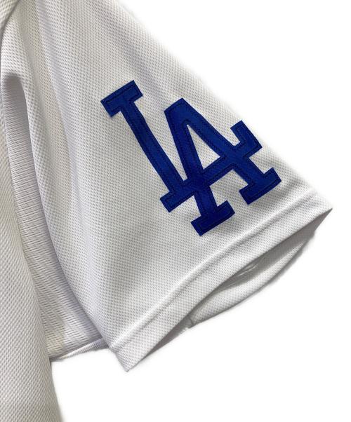 F.C.Real Bristol（エフシーレアルブリストル）F.C.Real Bristol (エフシーレアルブリストル) MLB (エムエルビー) 半袖カットソー ホワイト サイズ:Ｌの古着・服飾アイテム