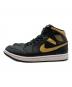 NIKE (ナイキ) AIR JORDAN 1 MID ブラック×ゴールド サイズ:26.5：8000円