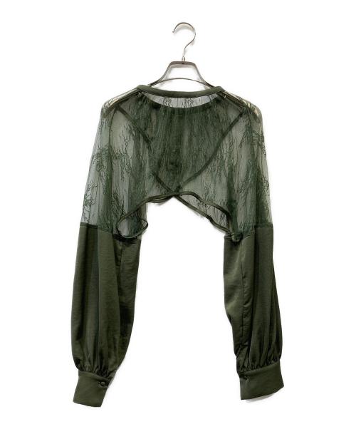 Ezick（エジック）Ezick (エジック) 長袖ワンピース グリーン サイズ:Fの古着・服飾アイテム