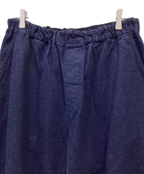 nest robe upcyclelino（ネストローブ アップサイクルリノ）nest robe upcyclelino (ネストローブ アップサイクルリノ) BASIC 9.5ozデニムワイドパンツ インディゴ サイズ:２の古着・服飾アイテム