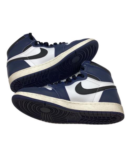 NIKE（ナイキ）NIKE (ナイキ) AIR JORDAN 1 RETRO HIGH OG MIDNIGHT NAVY ホワイト×ネイビー サイズ:26.5の古着・服飾アイテム