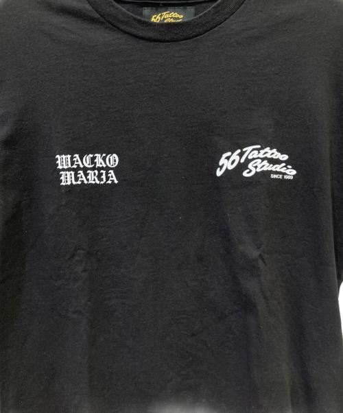 WACKO MARIA（ワコマリア）WACKO MARIA (ワコマリア) 56 TATTOO STUDIO (56 タトゥースタジオ) 半袖カットソー ブラック サイズ:Lの古着・服飾アイテム