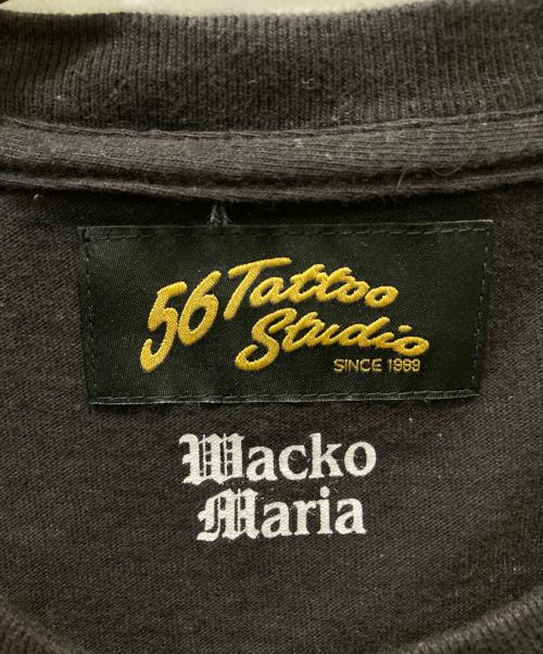 WACKO MARIA（ワコマリア）WACKO MARIA (ワコマリア) 56 TATTOO STUDIO (56 タトゥースタジオ) 半袖カットソー ブラック サイズ:Lの古着・服飾アイテム