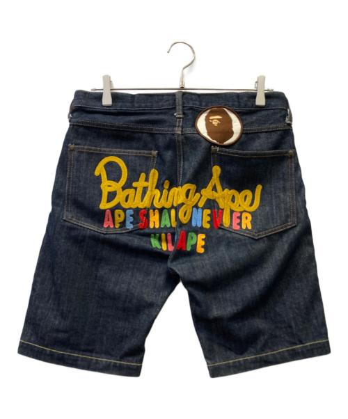 A BATHING APE（ア ベイシング エイプ）A BATHING APE (ア ベイシング エイプ) ショートデニム サイズ:Sの古着・服飾アイテム