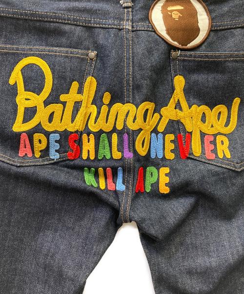A BATHING APE（ア ベイシング エイプ）A BATHING APE (ア ベイシング エイプ) ショートデニム サイズ:Sの古着・服飾アイテム