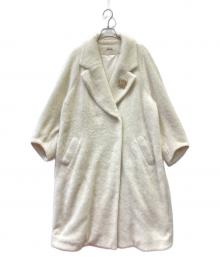 Snidel（スナイデル）の古着「シャギーコクーンコート」｜アイボリー