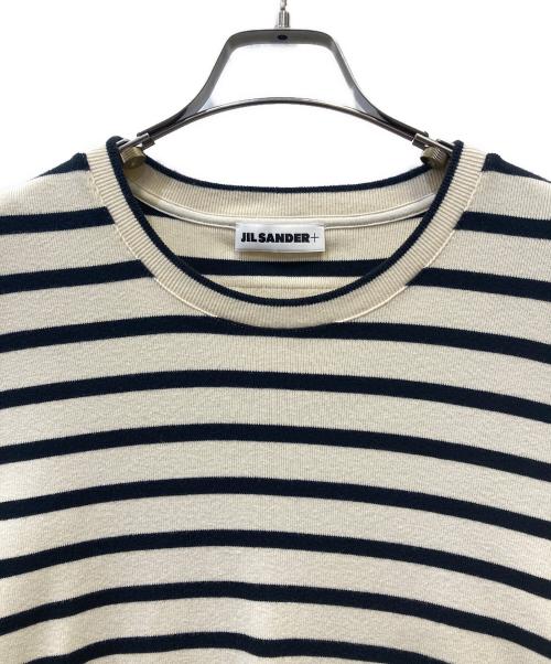 JIL SANDER+（ジルサンダープラス）JIL SANDER+ (ジルサンダープラス) 半袖カットソー アイボリー×ブラック サイズ:Lの古着・服飾アイテム