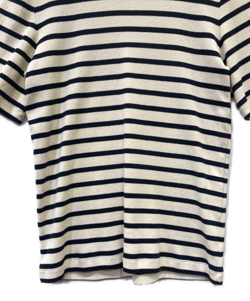 JIL SANDER+（ジルサンダープラス）JIL SANDER+ (ジルサンダープラス) 半袖カットソー アイボリー×ブラック サイズ:Lの古着・服飾アイテム