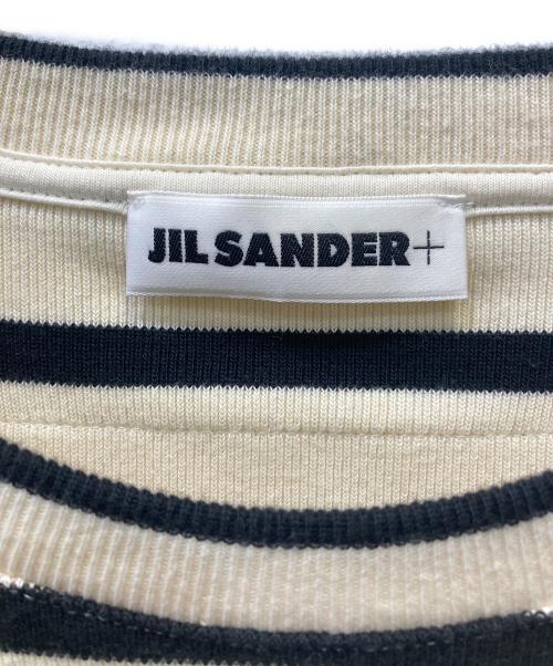 JIL SANDER+（ジルサンダープラス）JIL SANDER+ (ジルサンダープラス) 半袖カットソー アイボリー×ブラック サイズ:Lの古着・服飾アイテム