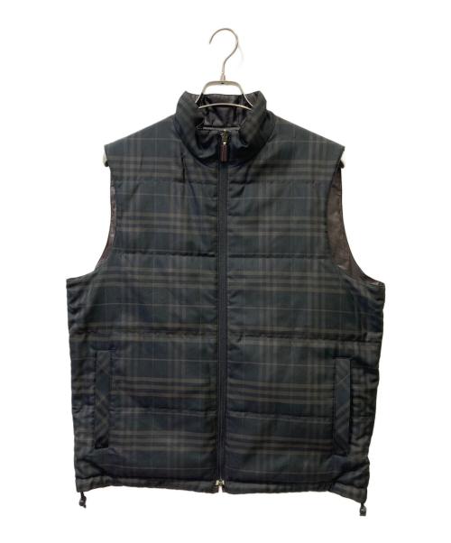BURBERRY GOLF（バーバリーゴルフ）BURBERRY GOLF (バーバリーゴルフ) リバーシブルベスト ブラウン×ブラック サイズ:Lの古着・服飾アイテム