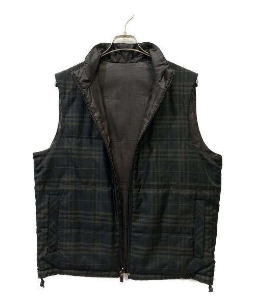 BURBERRY GOLF（バーバリーゴルフ）BURBERRY GOLF (バーバリーゴルフ) リバーシブルベスト ブラウン×ブラック サイズ:Lの古着・服飾アイテム