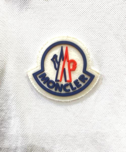 MONCLER（モンクレール）MONCLER (モンクレール) ポロシャツ ホワイト サイズ:Mの古着・服飾アイテム