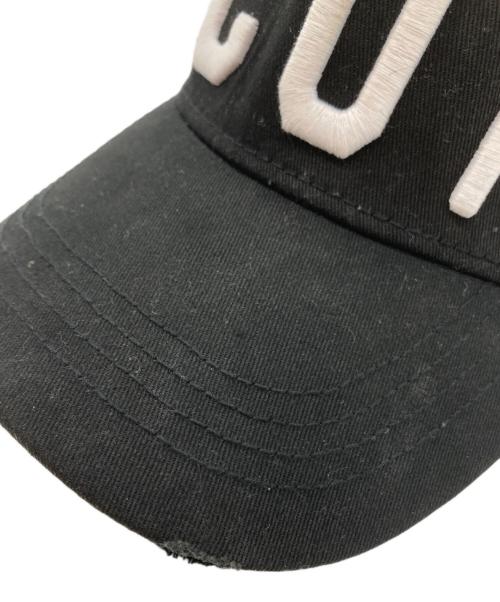 DSQUARED2（ディースクエアード）DSQUARED2 (ディースクエアード) キャップ ブラックの古着・服飾アイテム