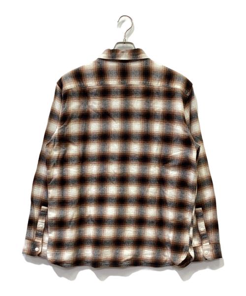 LEVI'S（リーバイス）LEVI'S (リーバイス) 長袖シャツ ブラウン×グレー サイズ:L 未使用品の古着・服飾アイテム