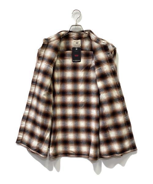 LEVI'S（リーバイス）LEVI'S (リーバイス) 長袖シャツ ブラウン×グレー サイズ:L 未使用品の古着・服飾アイテム