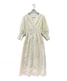 Ameri（アメリ）の古着「長袖ワンピース」｜アイボリー