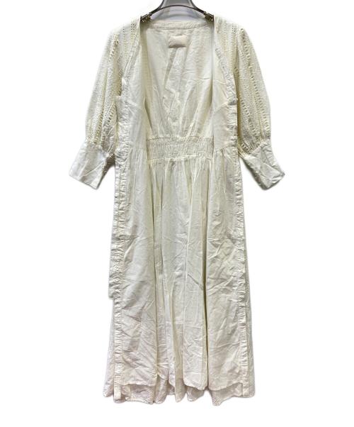 Ameri（アメリ）Ameri (アメリ) 長袖ワンピース アイボリー サイズ:Freeの古着・服飾アイテム