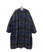 BEAMS BOYビームスボーイ）の古着「モヘアコート」｜ネイビー