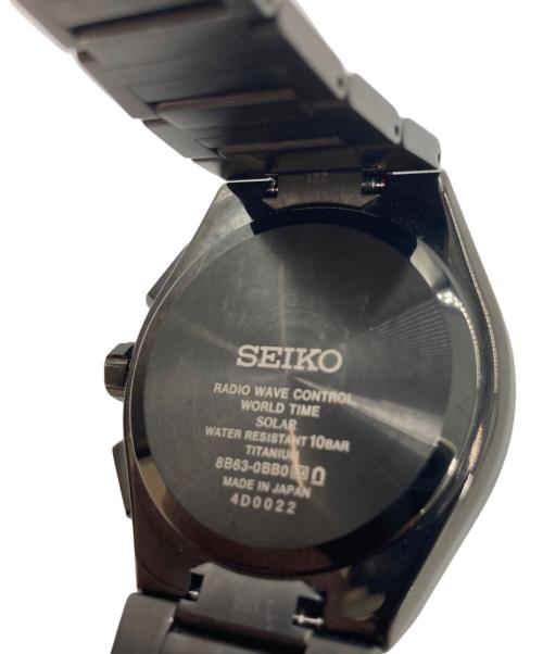 SEIKO（セイコー）SEIKO (セイコー) 腕時計 ブラックの古着・服飾アイテム