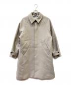 PUBLIC TOKYOパブリックトウキョウ）の古着「140sメルトンオーバーサイズステンカラーコート」｜アイボリー