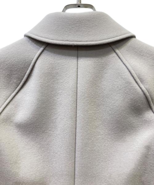PUBLIC TOKYO（パブリックトウキョウ）PUBLIC TOKYO (パブリックトウキョウ) 140sメルトンオーバーサイズステンカラーコート アイボリー サイズ:Mの古着・服飾アイテム