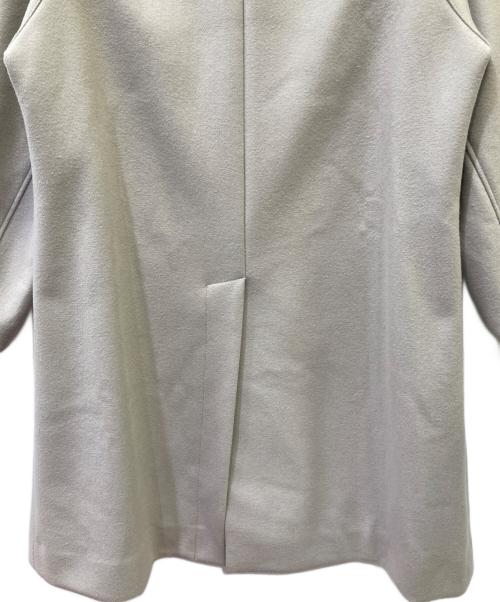 PUBLIC TOKYO（パブリックトウキョウ）PUBLIC TOKYO (パブリックトウキョウ) 140sメルトンオーバーサイズステンカラーコート アイボリー サイズ:Mの古着・服飾アイテム