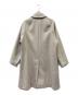 PUBLIC TOKYO (パブリックトウキョウ) 140sメルトンオーバーサイズステンカラーコート アイボリー サイズ:M：13000円