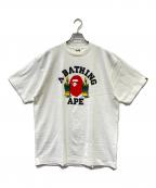 BAPE BY A BATHING APEベイプバイアベイシングエイプ）の古着「Tシャツ」｜ホワイト