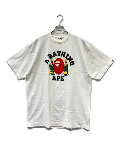 BAPE BY A BATHING APE（ベイプバイアベイシングエイプ）BAPE BY A BATHING APE (ベイプバイアベイシングエイプ) Tシャツ ホワイト サイズ:XLの古着・服飾アイテム