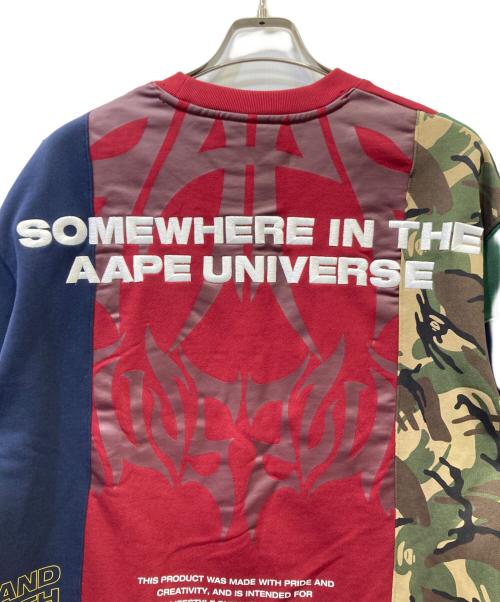 Aape BY A BATHING APE（エーエイプ バイ アベイシングエイプ）Aape BY A BATHING APE (エーエイプ バイ アベイシングエイプ) 再構築スウェット マルチカラー サイズ:Sの古着・服飾アイテム