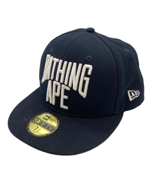 A BATHING APE（ア ベイシング エイプ）A BATHING APE (ア ベイシング エイプ) New Era (ニューエラ) キャップ ネイビー サイズ:59.6㎝の古着・服飾アイテム