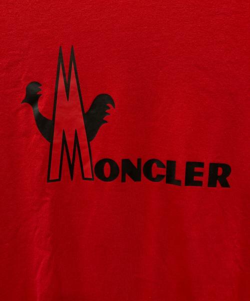 MONCLER（モンクレール）MONCLER (モンクレール) 半袖カットソー レッド サイズ:Mの古着・服飾アイテム
