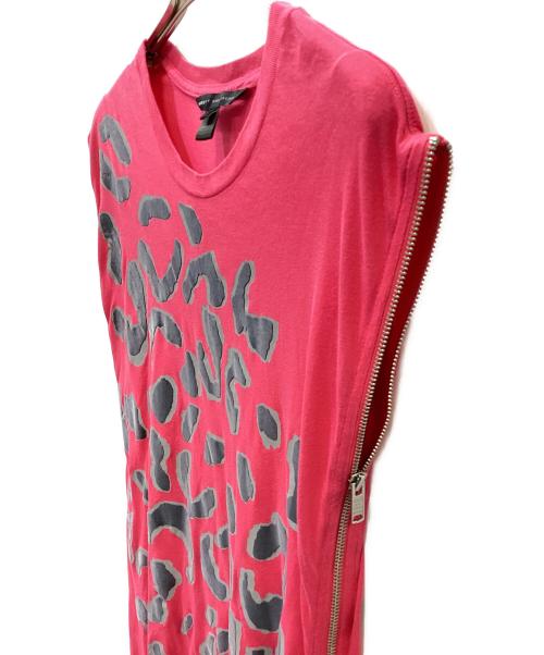 Marc by Marc Jacobs（マークバイマークジェイコブス）Marc by Marc Jacobs (マークバイマークジェイコブス) ノースリーブカットソー ピンク×グレー サイズ:Sの古着・服飾アイテム