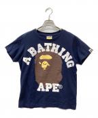 A BATHING APEア ベイシング エイプ）の古着「半袖カットソー」｜ネイビー
