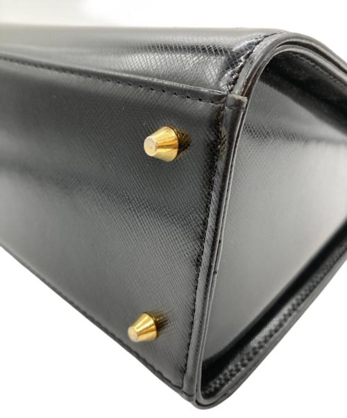 Yves Saint Laurent（イヴサンローラン）Yves Saint Laurent (イヴサンローラン) ハンドバッグ ブラックの古着・服飾アイテム