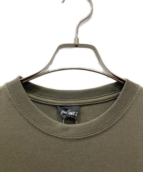 WILD THINGS（ワイルドシングス）WILD THINGS (ワイルドシングス) サイドポケットクルーネックT オリーブ サイズ:SIZE S 未使用品の古着・服飾アイテム