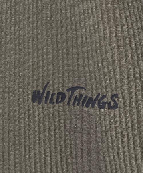WILD THINGS（ワイルドシングス）WILD THINGS (ワイルドシングス) サイドポケットクルーネックT オリーブ サイズ:SIZE S 未使用品の古着・服飾アイテム