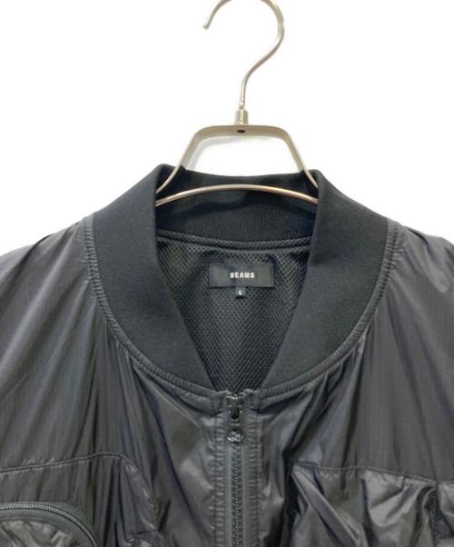 BEAMS（ビームス）BEAMS (ビームス) 撥水マルチポケットMA-1ジャケット ブラック サイズ:Lの古着・服飾アイテム