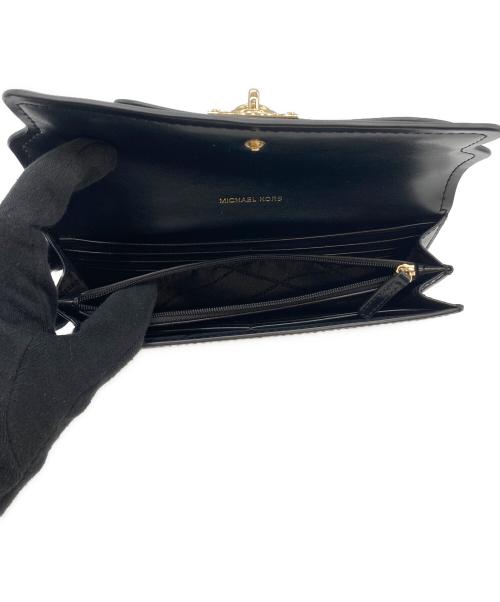 MICHAEL KORS（マイケルコース）MICHAEL KORS (マイケルコース) 長財布 ブラックの古着・服飾アイテム